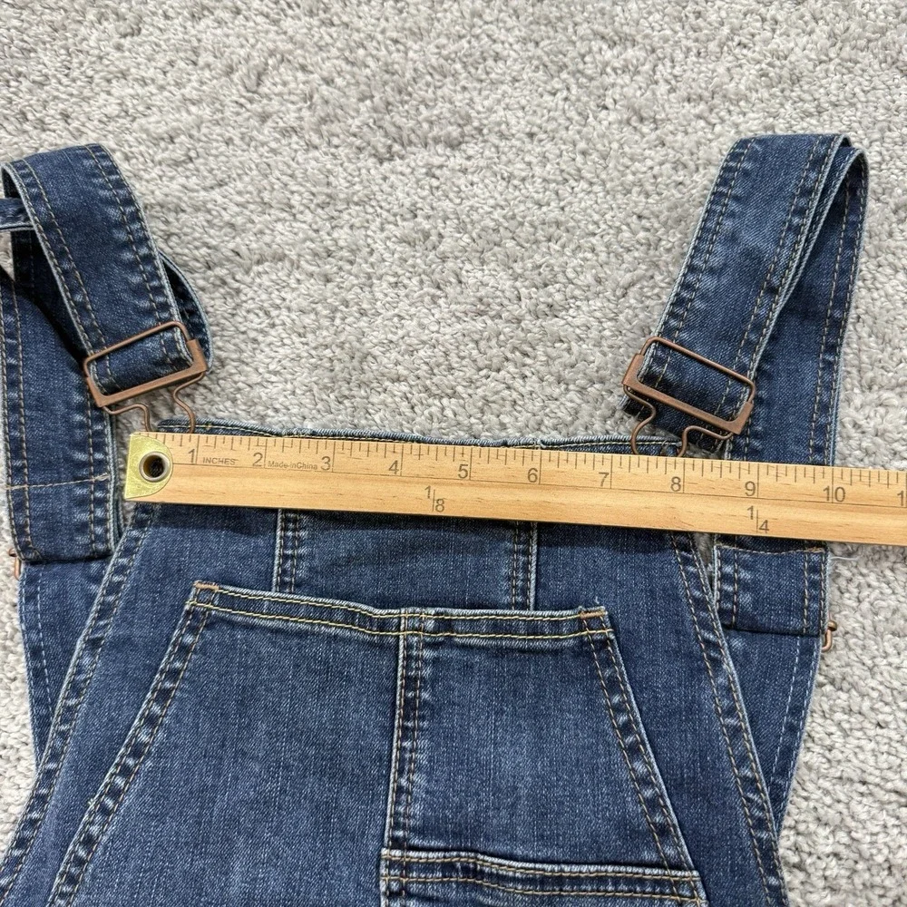 Free People We The Free Carly Flare Denim Overalls 28 Boho Hippie Festival